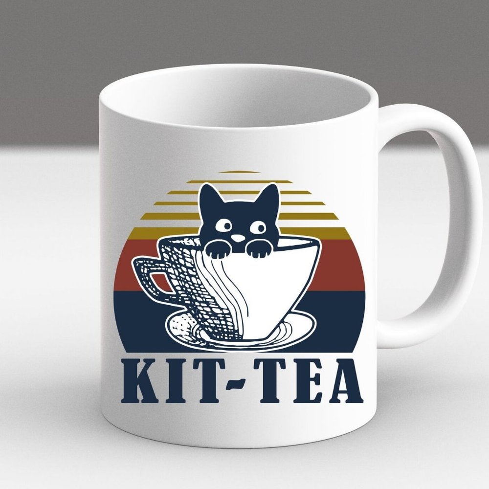 Kitten Kit Tea Vintage Funny Cat Lover Christmas Gift Coffee Mug 11oz